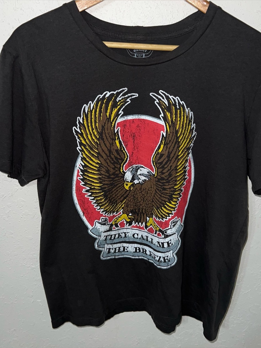 Bandit Brand they call me the breeze Eagle Graphic Tee Size Large.